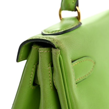 Hermes Veau Gulliver Kelly Retourne 28 Vert Cru 15 of 16