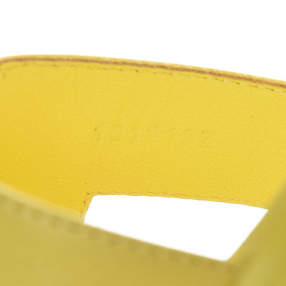 Hermes Epsom Oran Sandals 37 Jaune Pollen 7 of 9