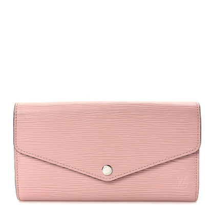 Louis Vuitton Epi Sarah Wallet NM Rose Ballerine 1 of 8