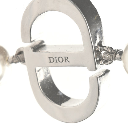 Christian Dior Pearl Crystal 30 Montaigne Long Necklace Silver 6 of 6