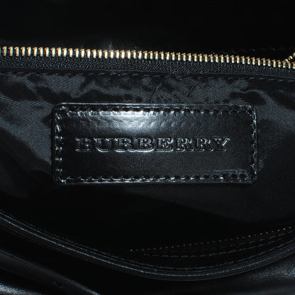 Burberry Lambskin Bridle Calfskin Small Dutton Hobo Black 5 of 8