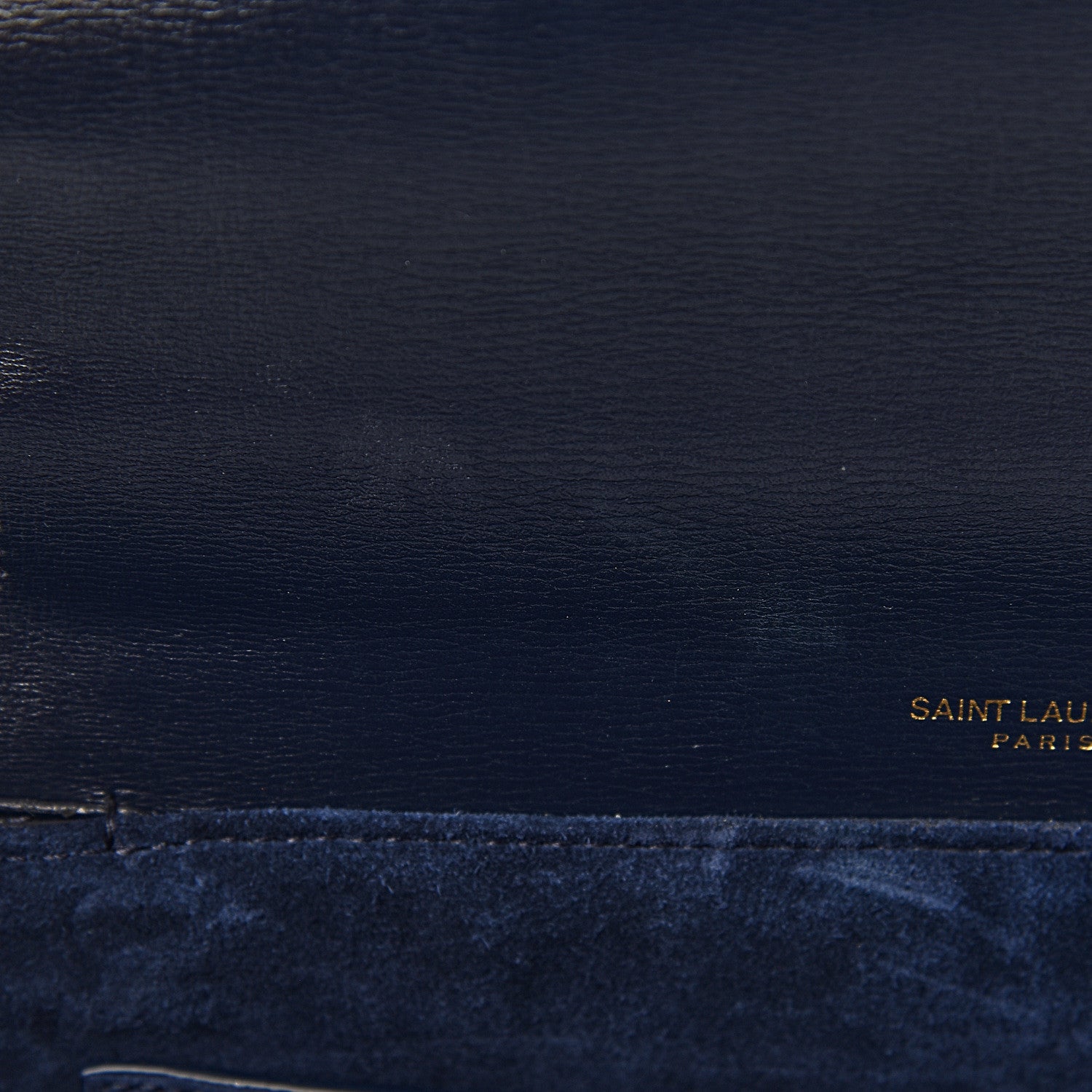 Saint Laurent Smooth Calfskin Suede Medium Bellechasse Navy 8 of 11