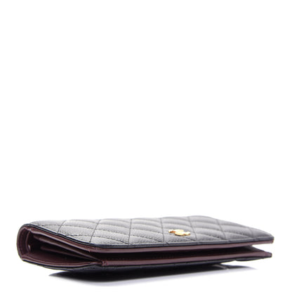 Chanel Caviar Quilted Yen Wallet Black 4 of 17