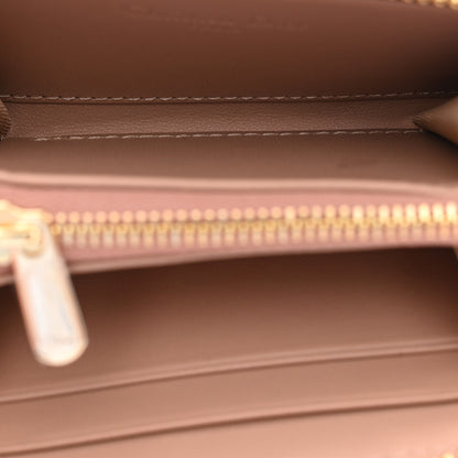 Christian Dior Lambskin Cannage Small Lady Dior Voyageur Coin Purse Rose Des Vents 5 of 7