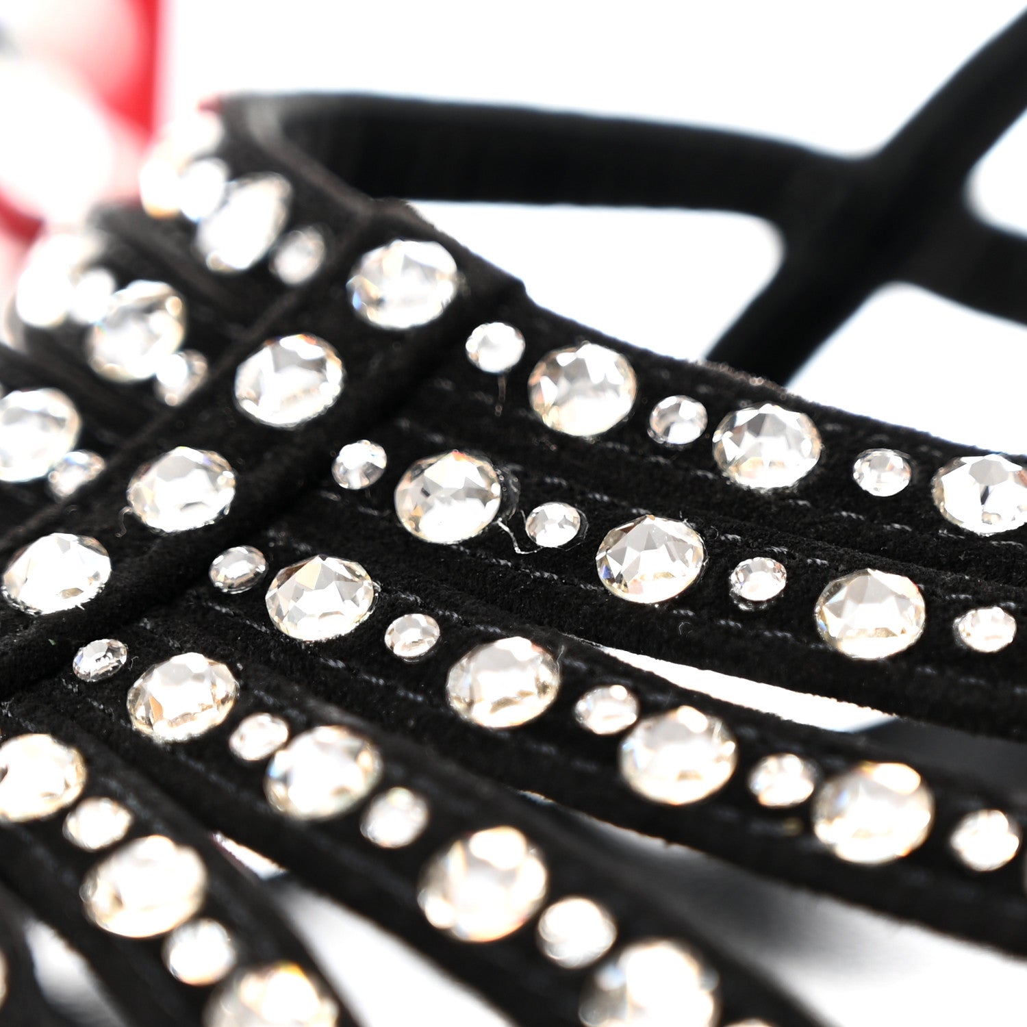 Christian Louboutin Suede Crystal Vegastrassima Alta 160 Pumps 38 Black 14 of 18