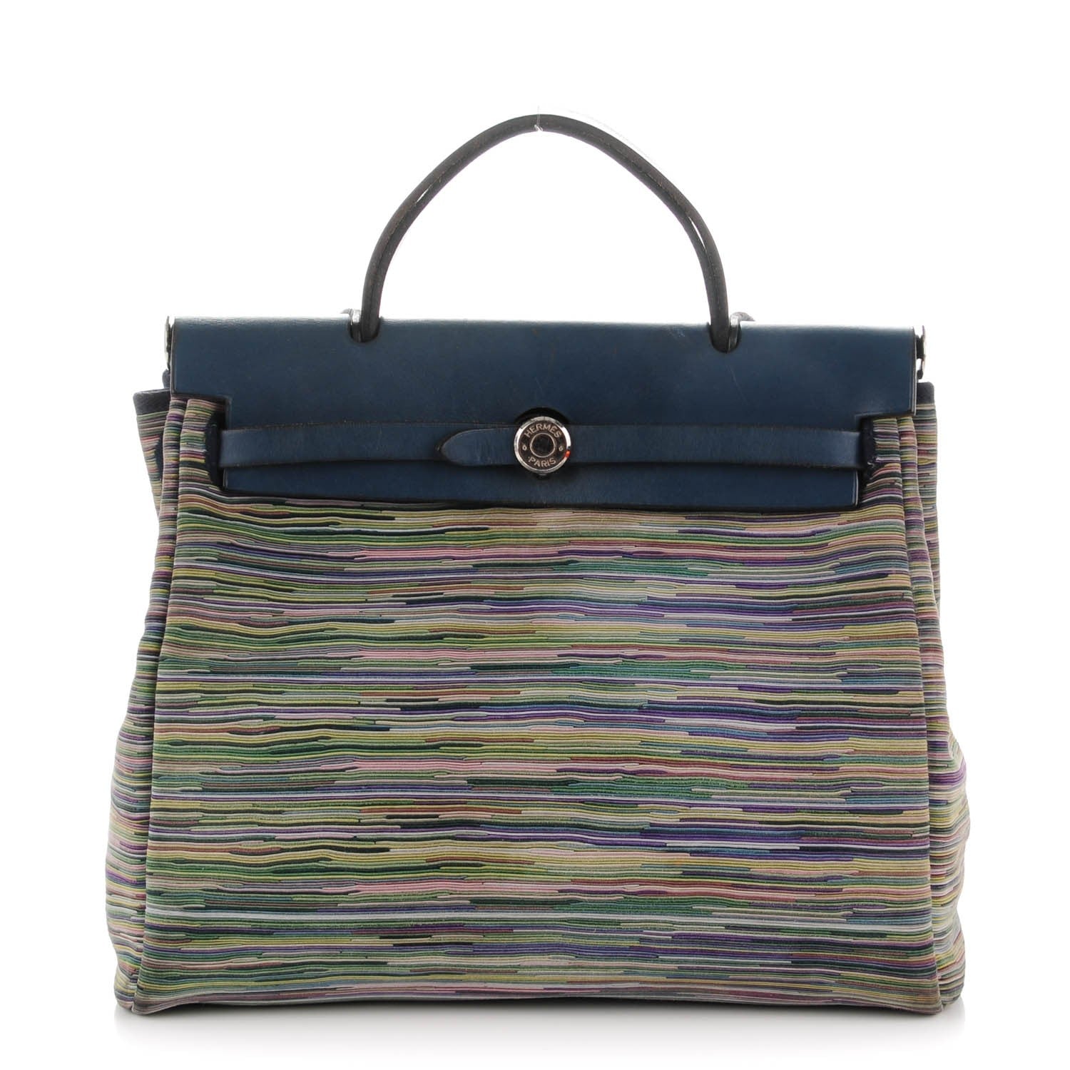 Hermes Barenia Vibrato Herbag 30 PM Indigo 1 of 10