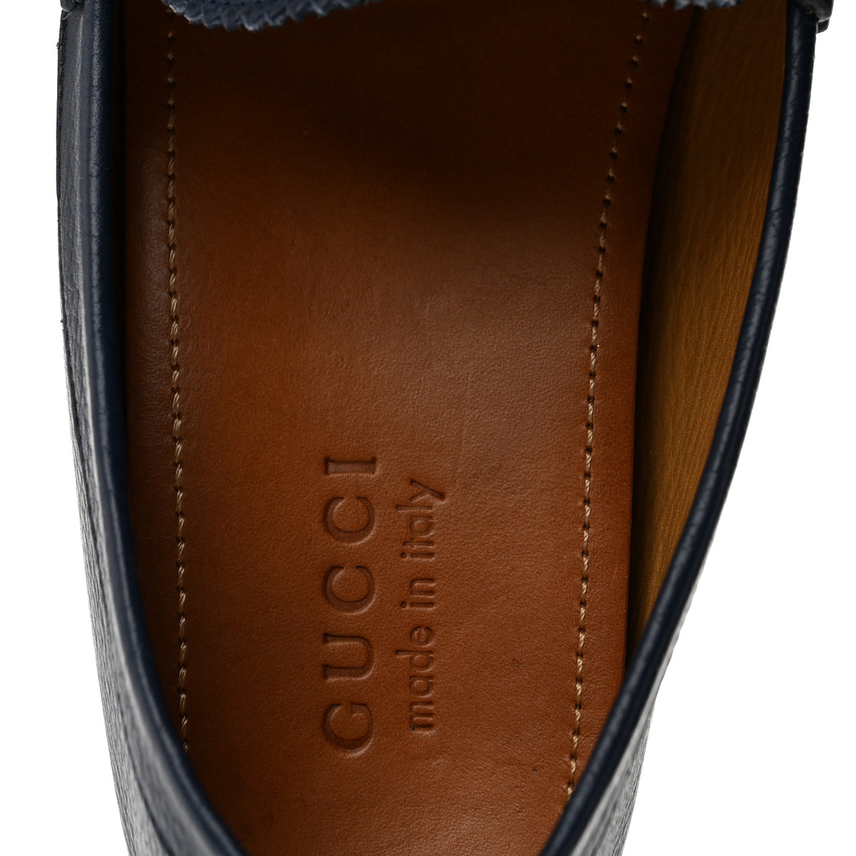 Road Calfskin Web Mens Horsebit Driver Loafers 9 Maritime