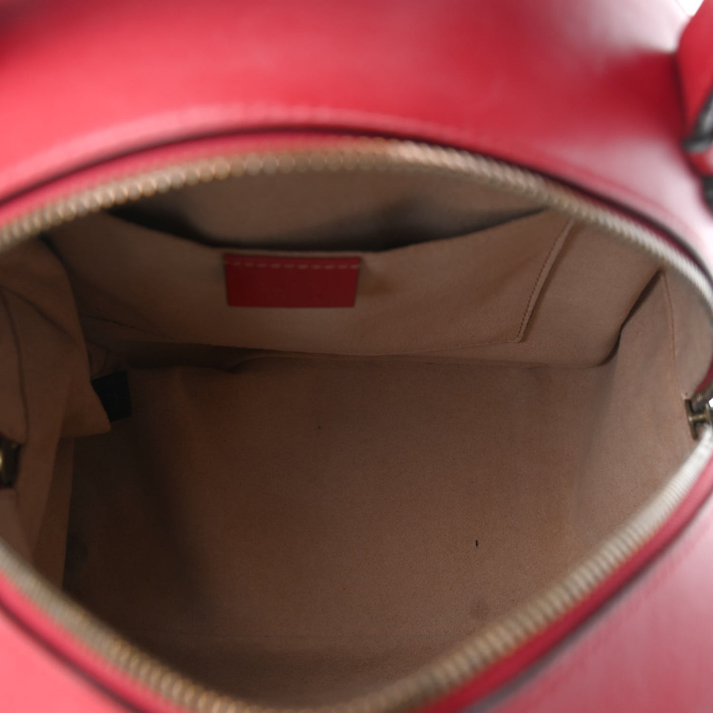 Calfskin Matelasse GG Marmont Dome Backpack Hibiscus Red