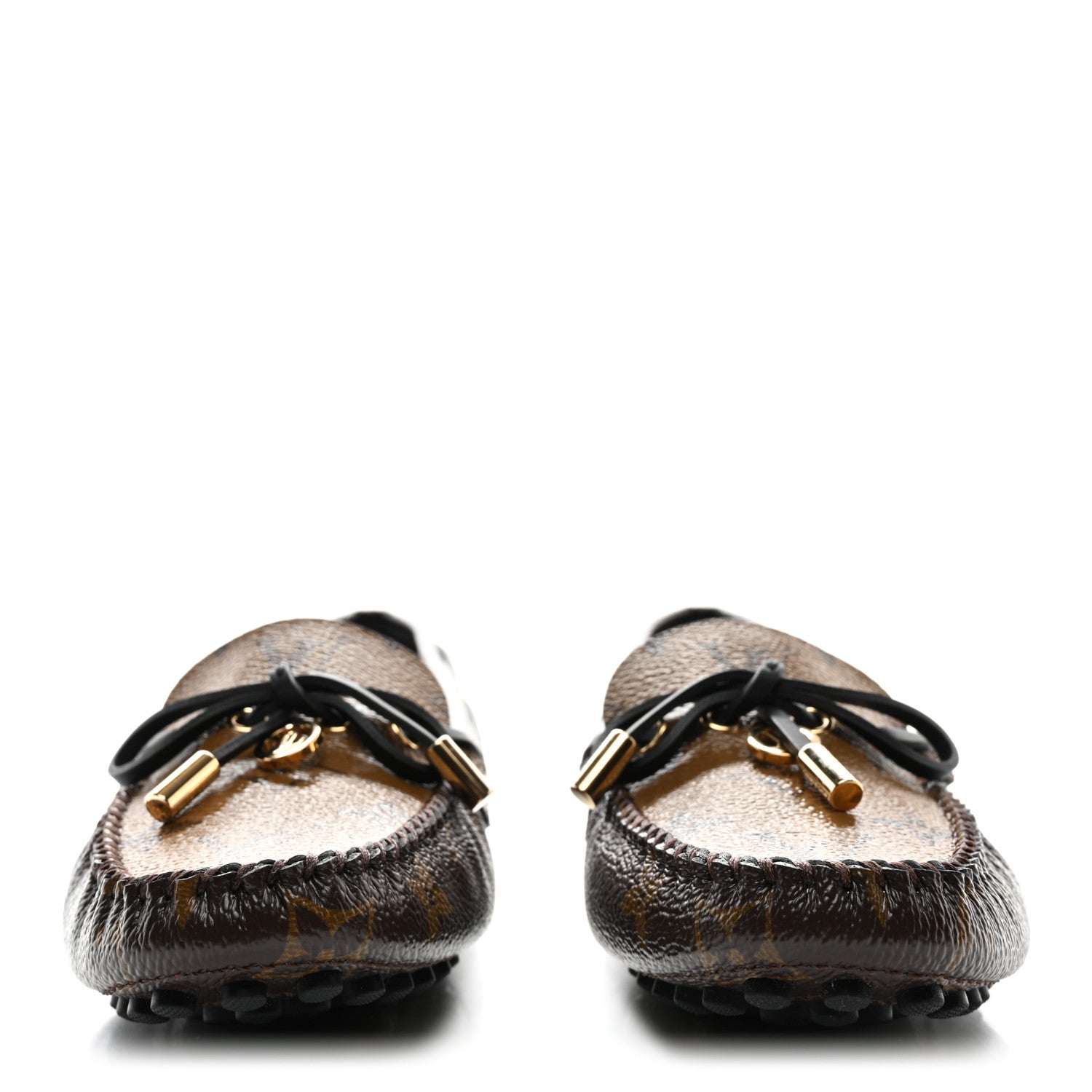 Louis Vuitton Patent Reverse Monogram Gloria Loafers 36 2 of 7