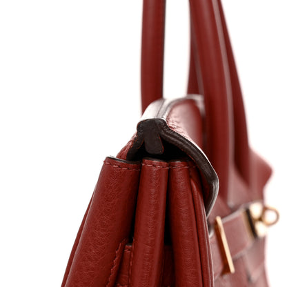 Hermes Taurillon Clemence Birkin 35 Brique 12 of 12