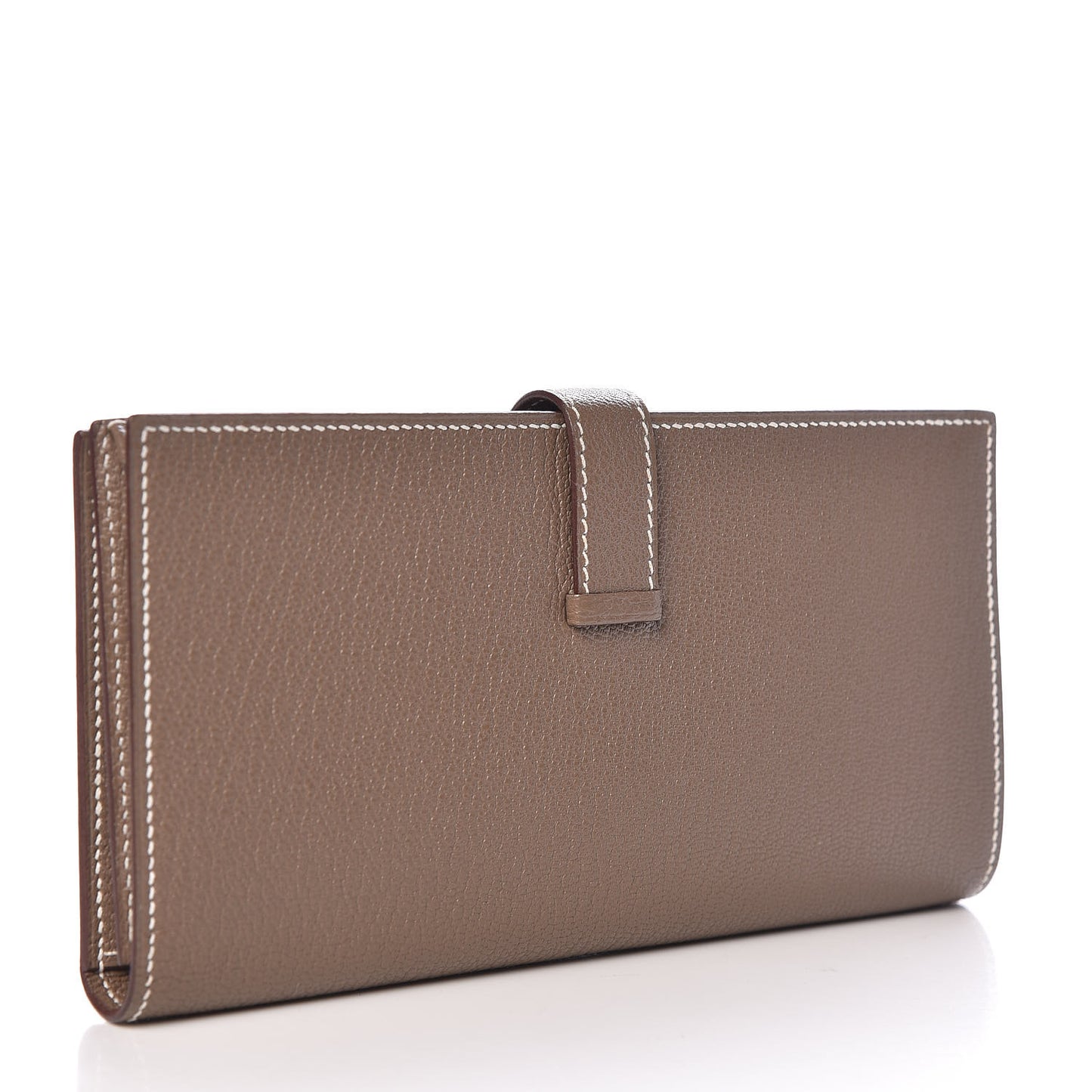 Chèvre Mysore Bearn Gusset Wallet Etoupe