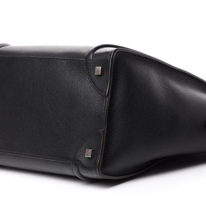 Celine Drummed Calfskin Mini Luggage Black 7 of 10