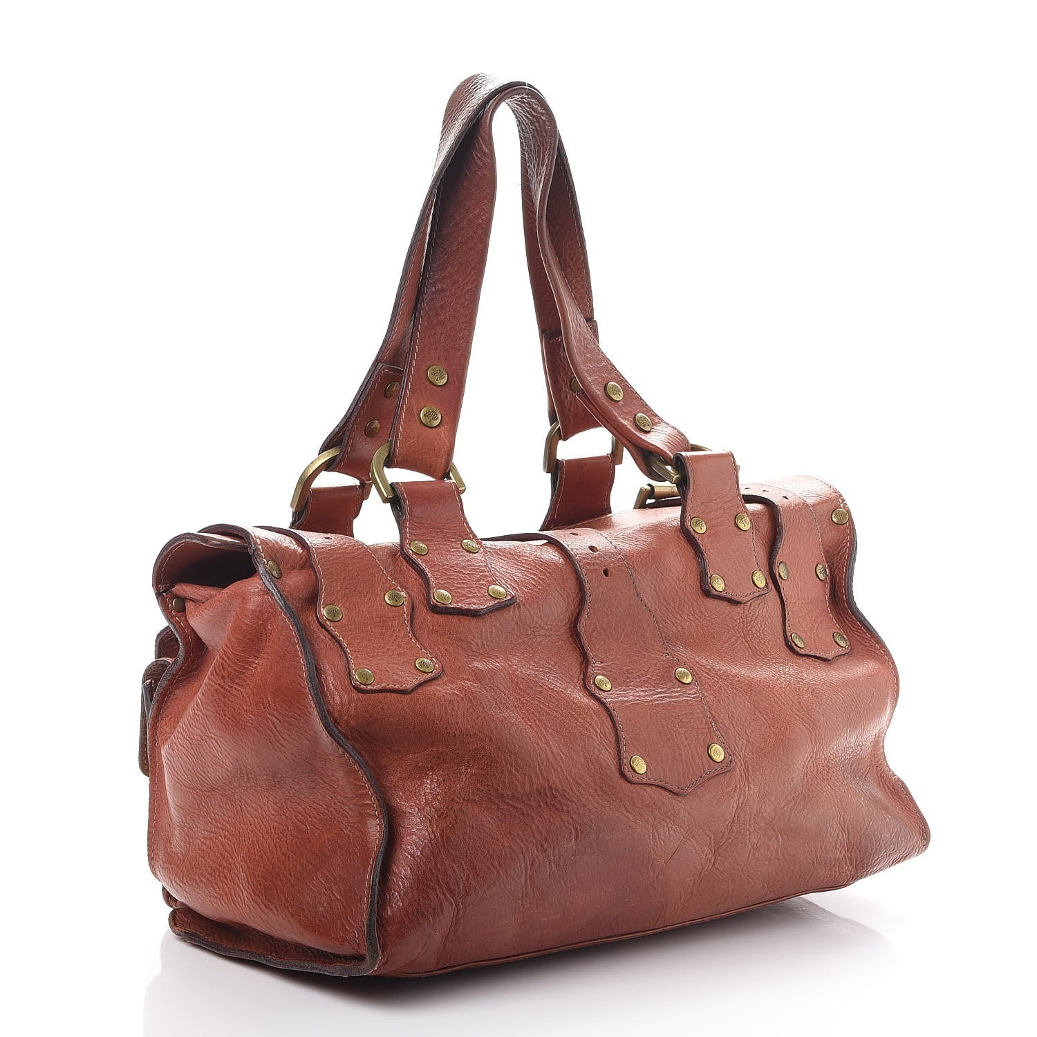 Mulberry Calfskin Roxanne Satchel Rust 3 of 40