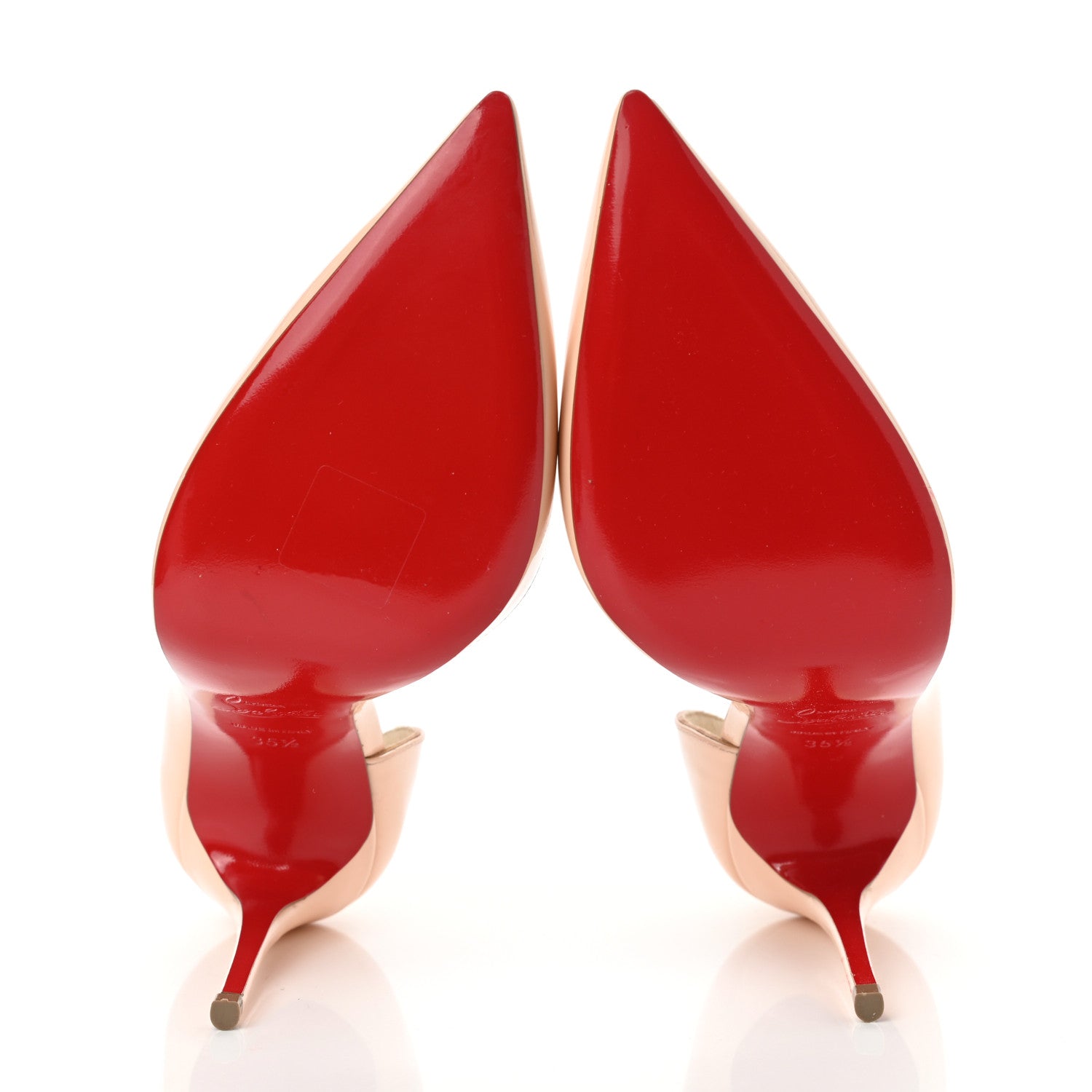 Christian Louboutin Patent Iriza 100 Pumps 35.5 Poudre 5 of 8