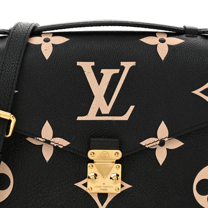 Louis Vuitton Empreinte Monogram Giant Pochette Metis Black Beige 7 of 11