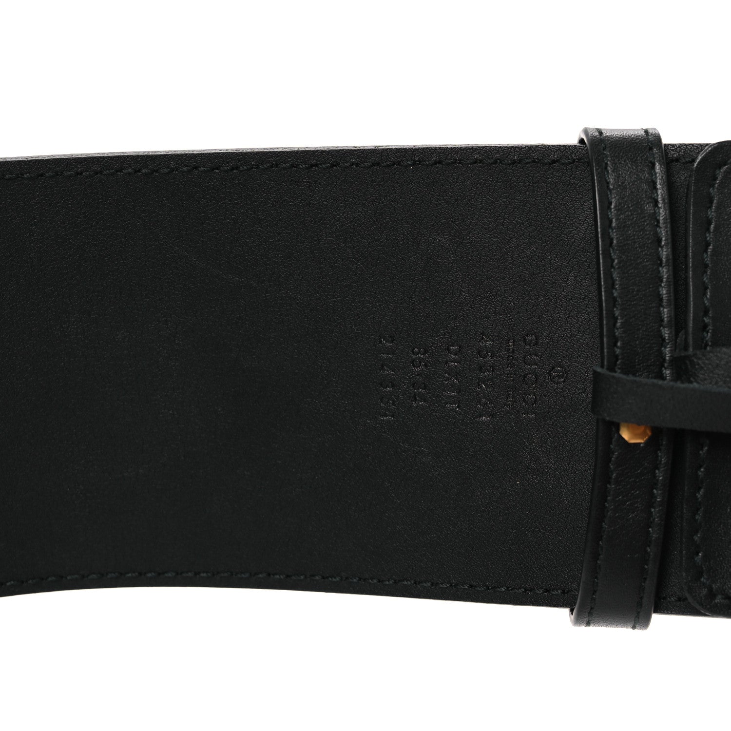 Gucci Moon Calfskin Pearl Double G 70mm Belt 85 34 Black Cream 5 of 6