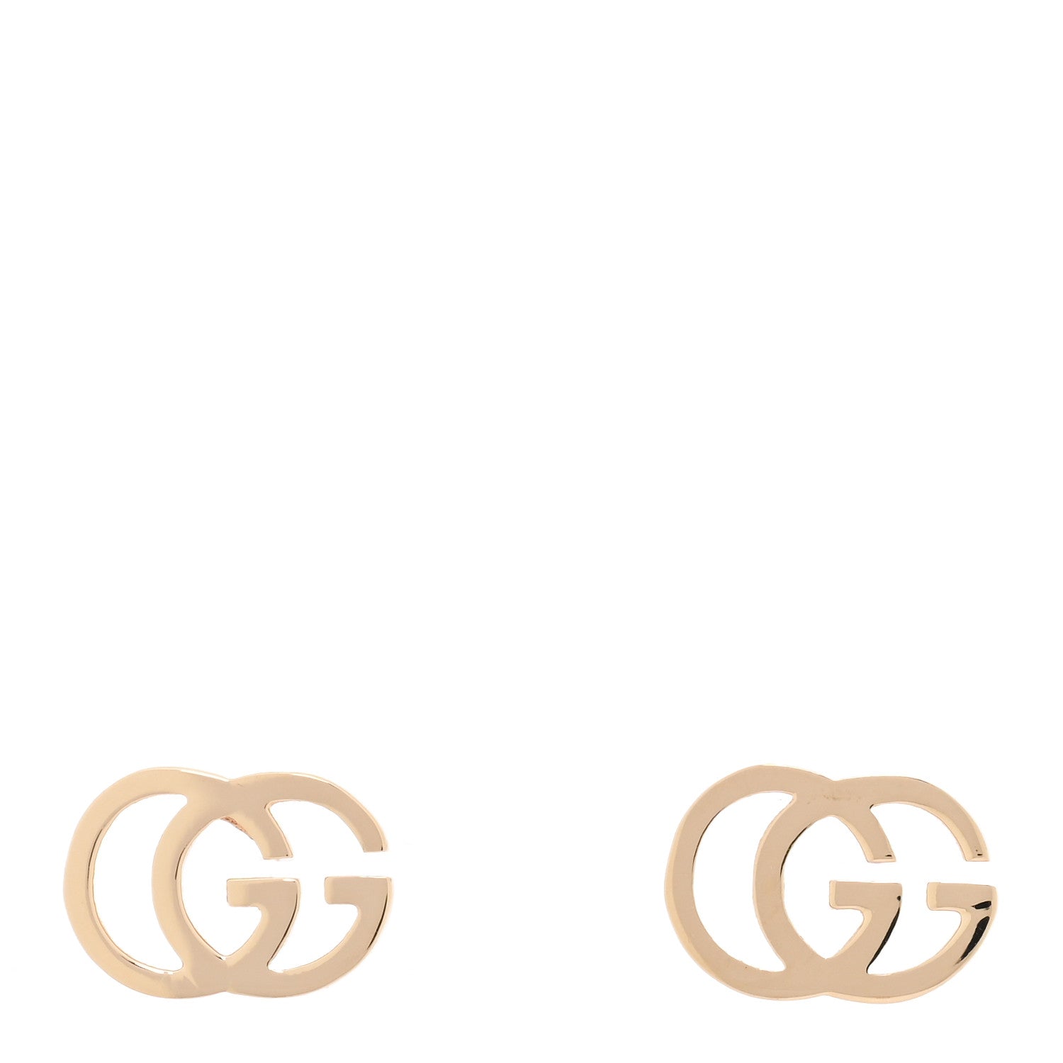 Gucci 18K Yellow Gold Running G Stud Earrings 1 of 5