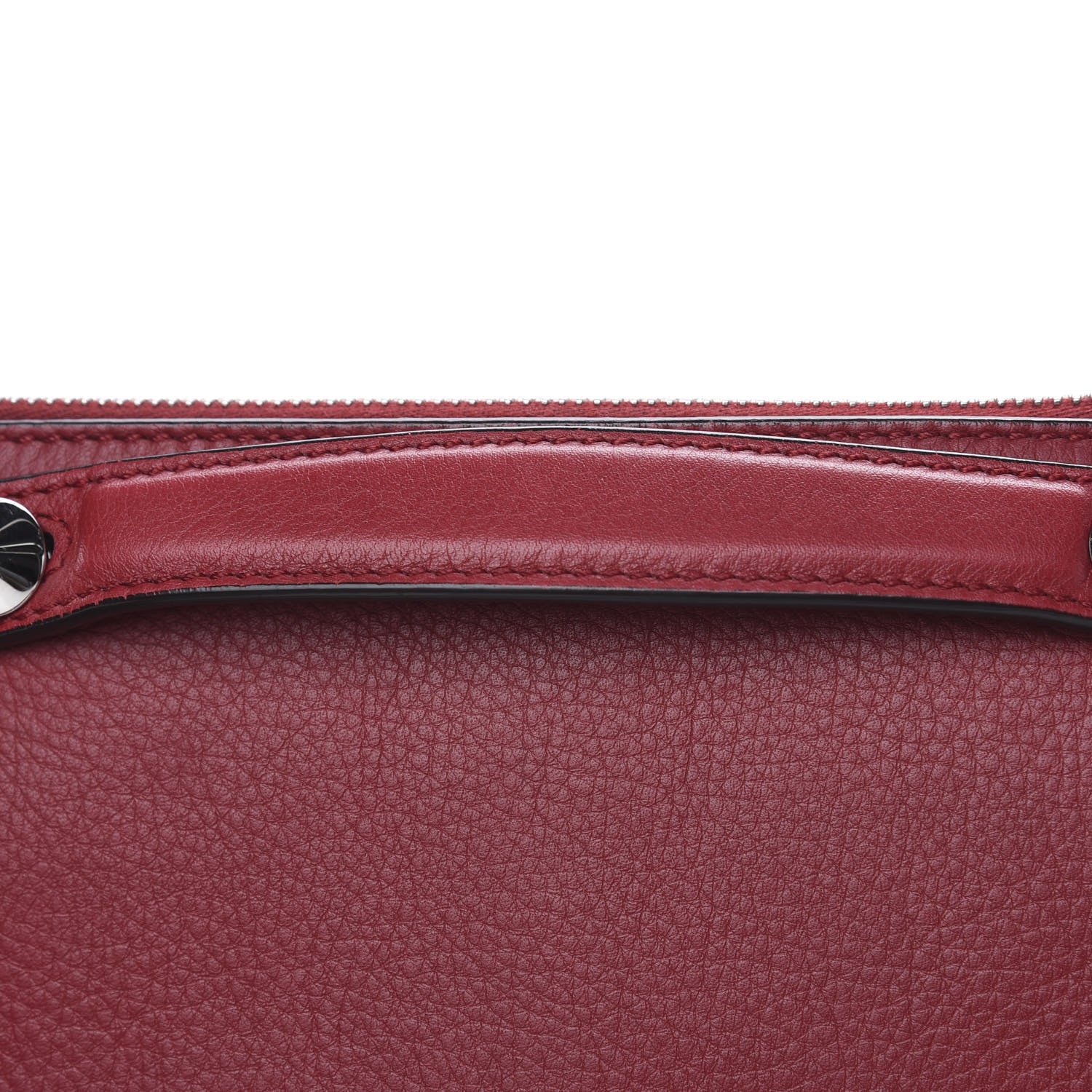Fendi Vitello Dolce Marmol Medium By The Way Boston Bag Ciliegia 9 of 13