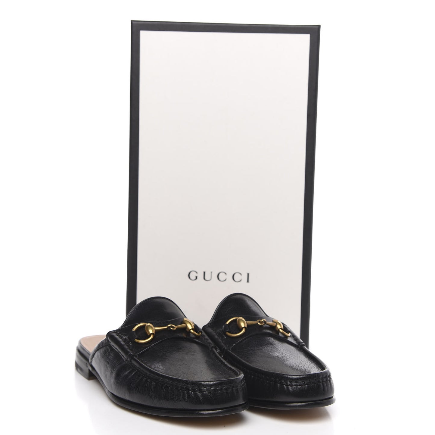 Goatskin Mens Horsebit Slippers 8 Black