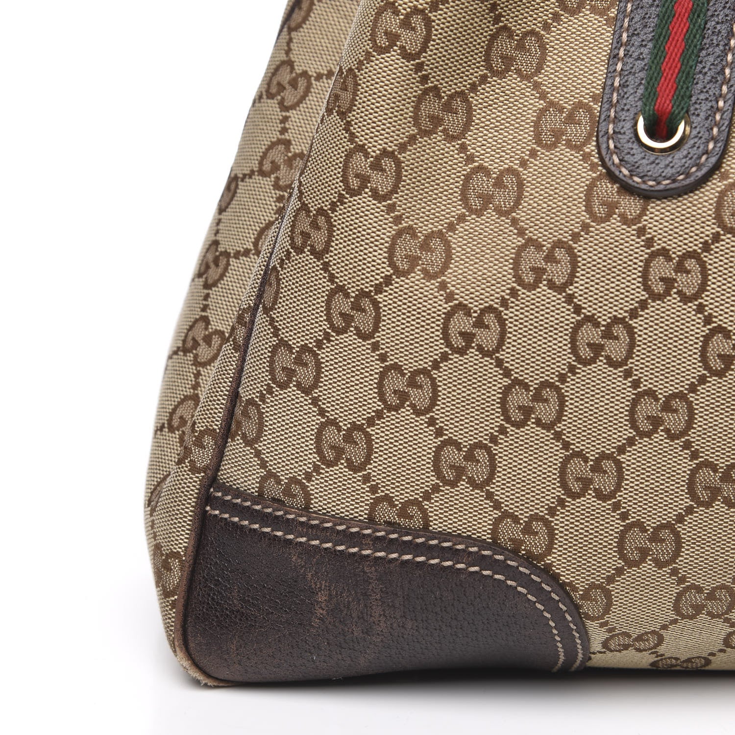 Gucci Monogram Medium Princy Tote Dark Brown 13 of 14