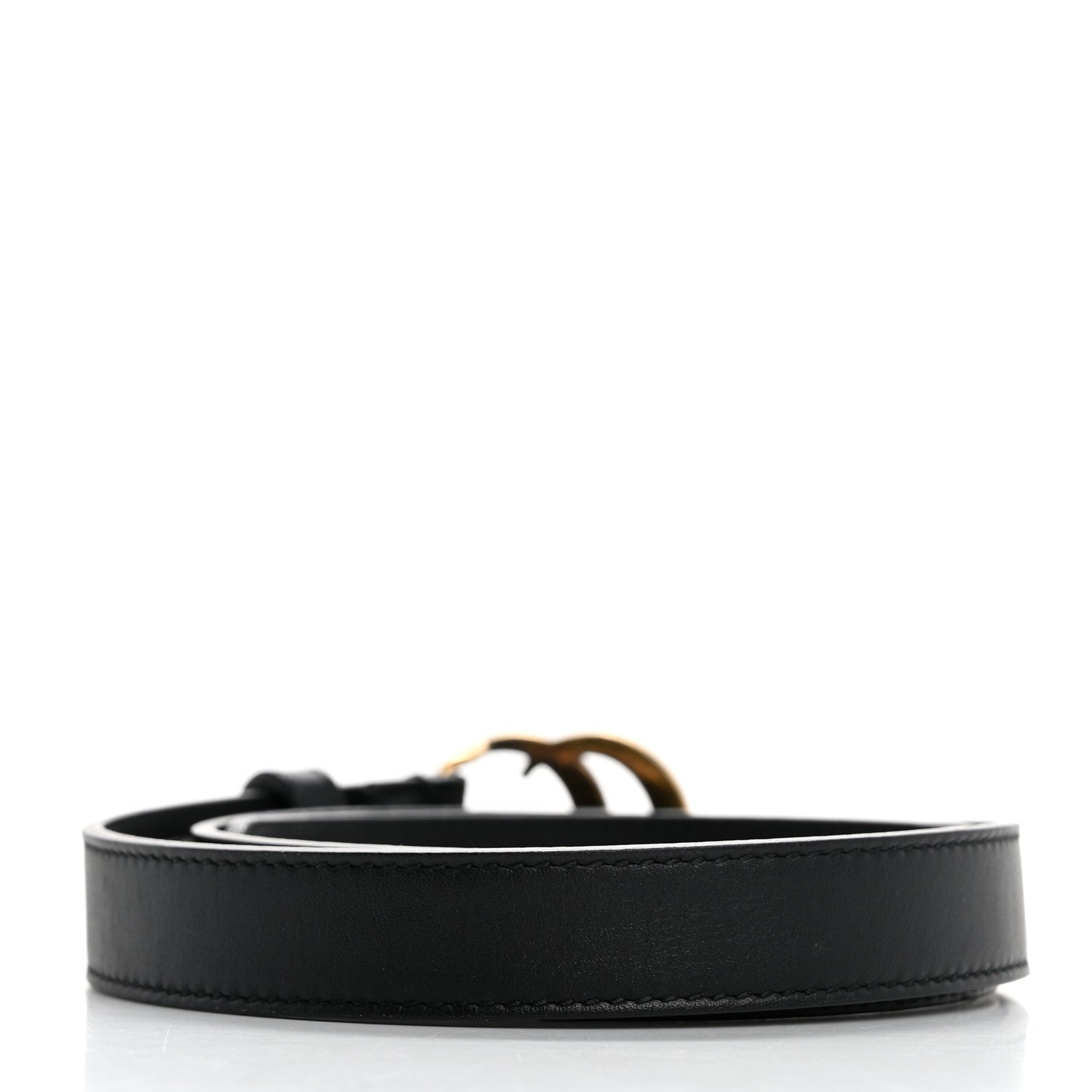 Gucci Calfskin Double G 20mm Belt 65 26 Black 2 of 6