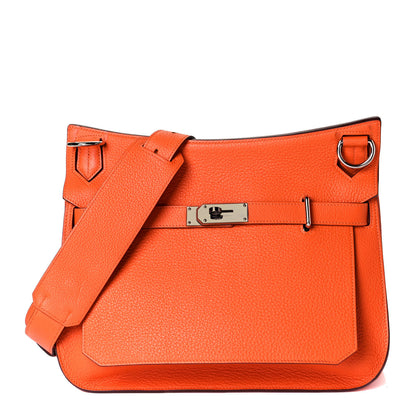 Hermes Taurillon Clemence Jypsiere 31 Orange 1 of 12