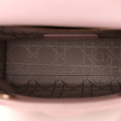 Christian Dior Metallic Lambskin Cannage Mini Lady Dior Lotus 5 of 9
