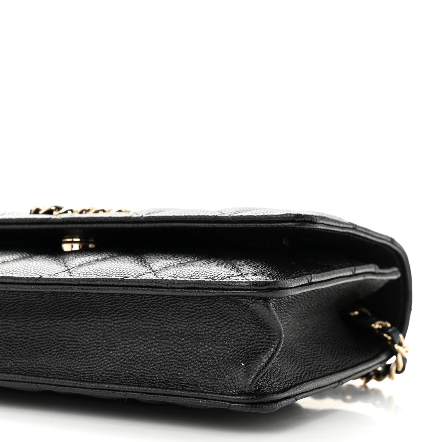 Chanel Caviar Quilted French New Wave Chain CC Wallet On Chain WOC Black 11 of 11