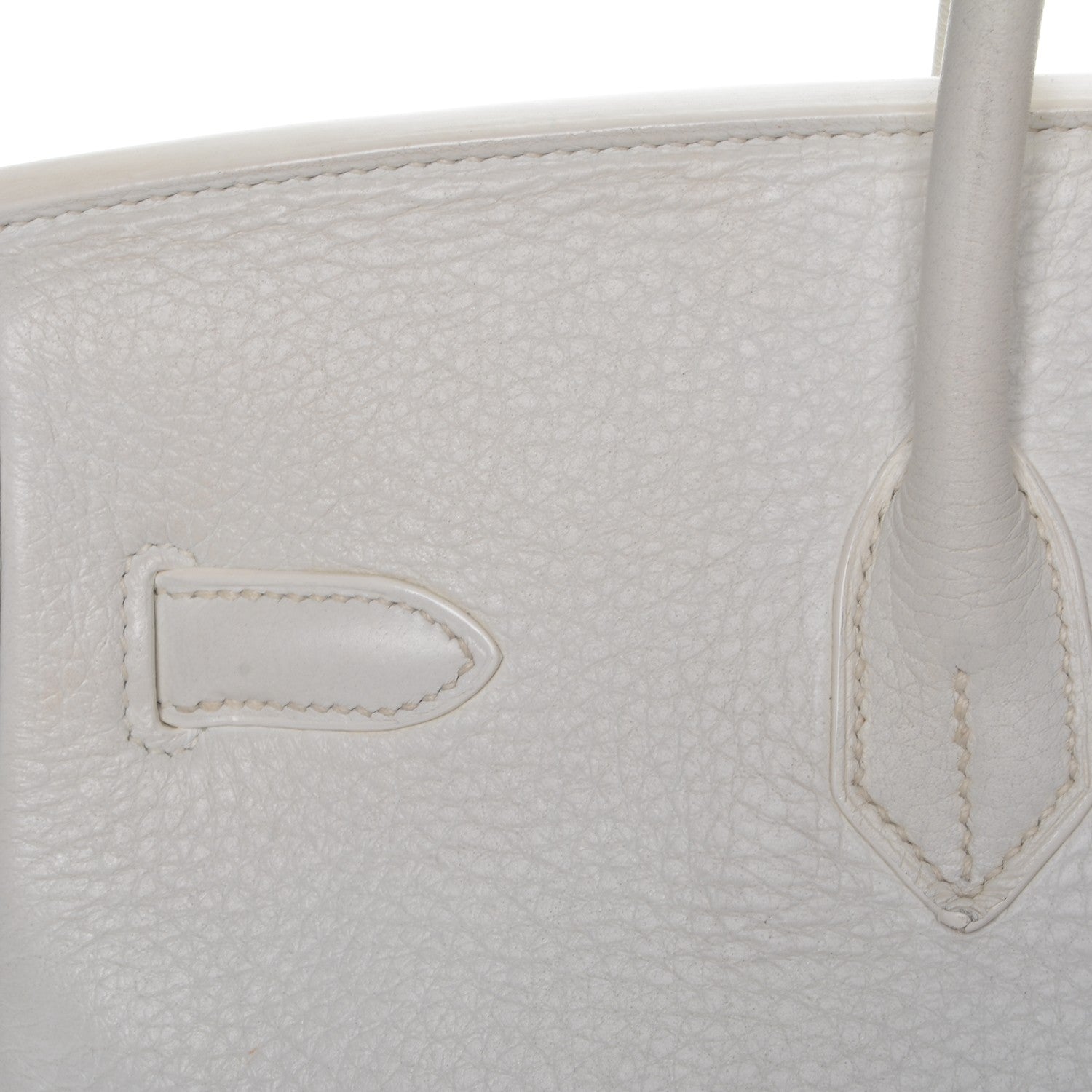 Hermes Taurillon Clemence Birkin 35 White 14 of 19