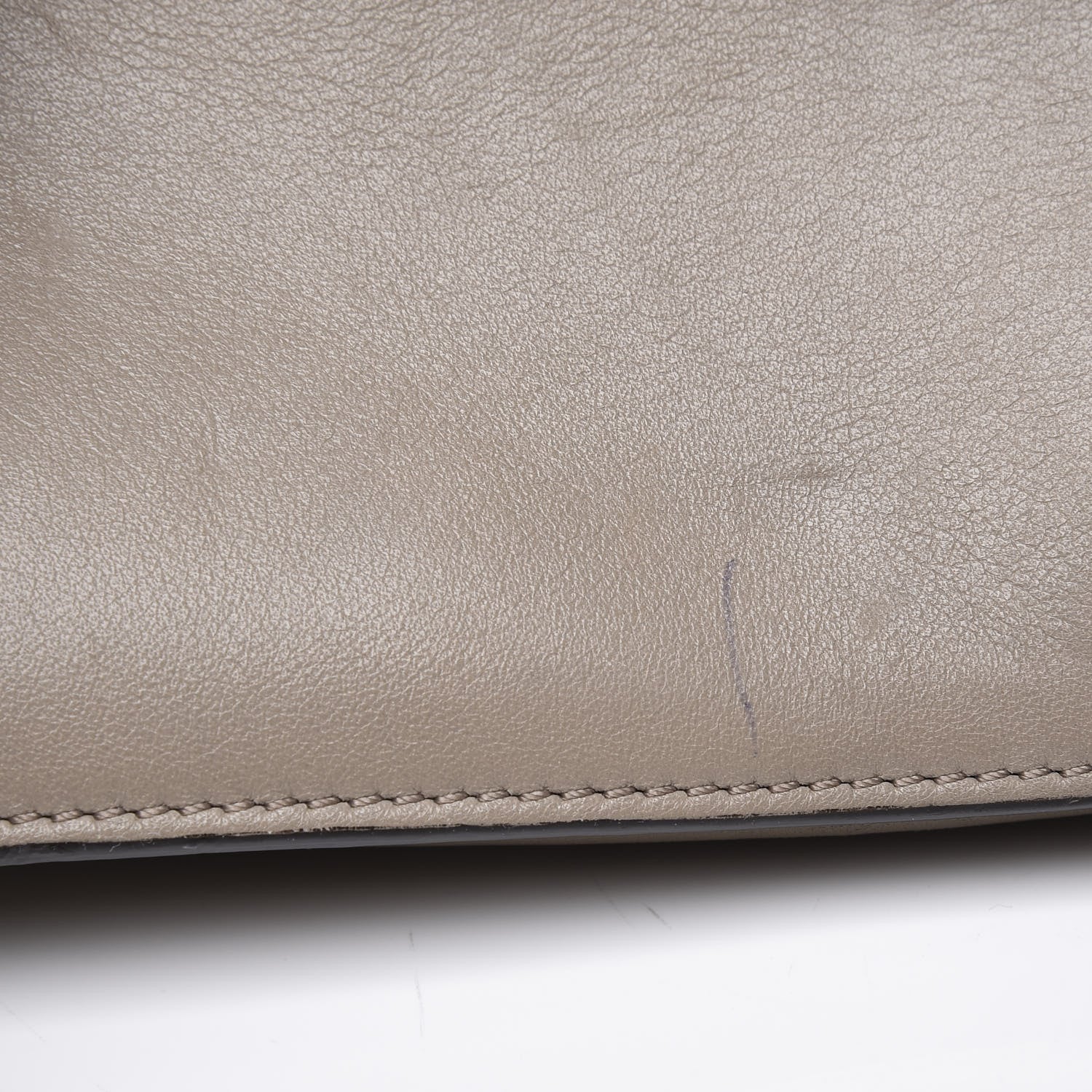 Chloe Suede Calfskin Small Faye Shoulder Bag Motty Grey 9 of 12