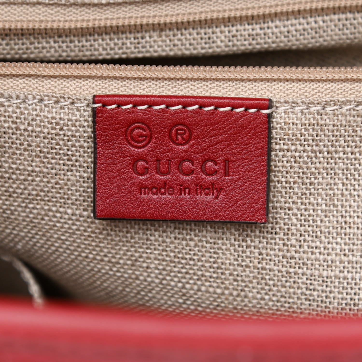 Gucci Microguccissima Drawstring Backpack Red 6 of 10