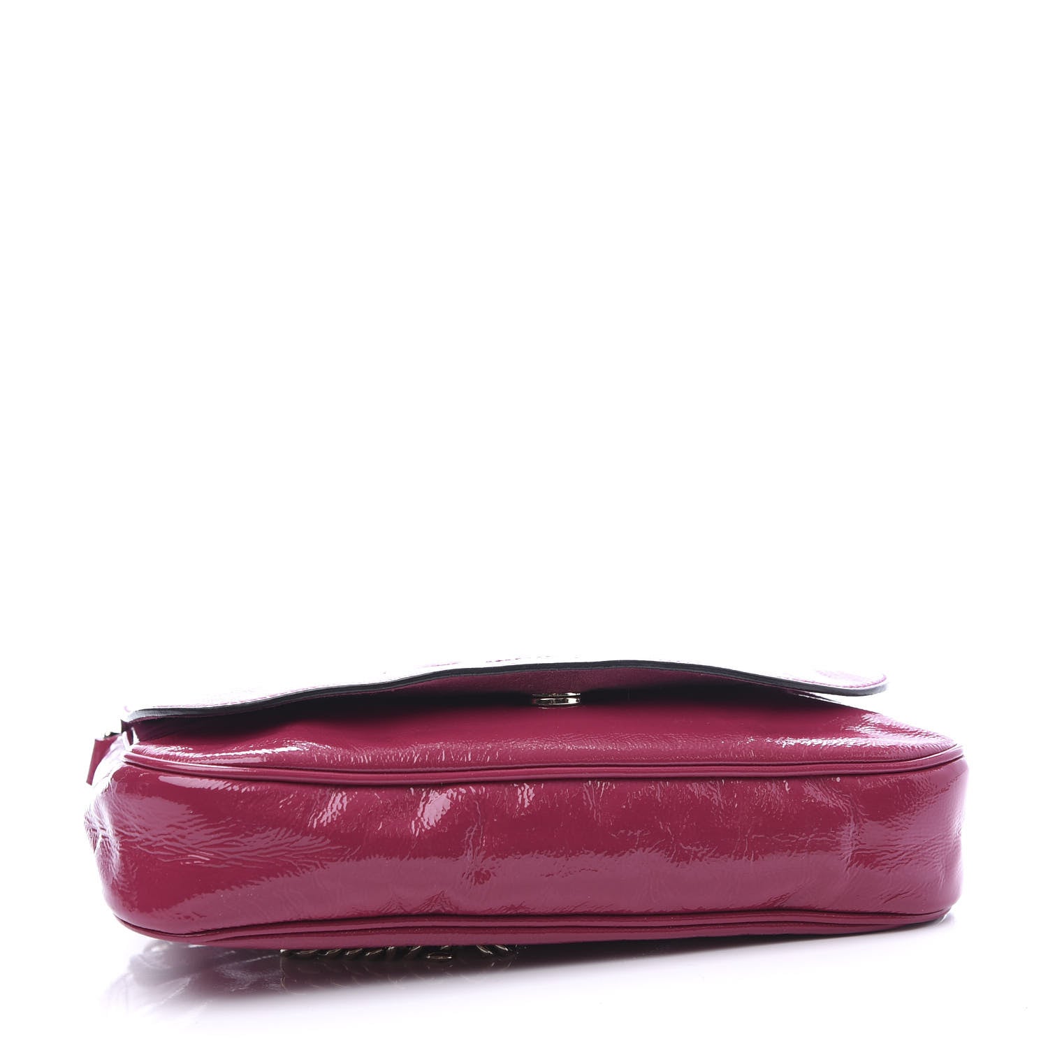 Gucci Patent Medium Soho Flap Crossbody Bright Bougainvillea 3 of 12