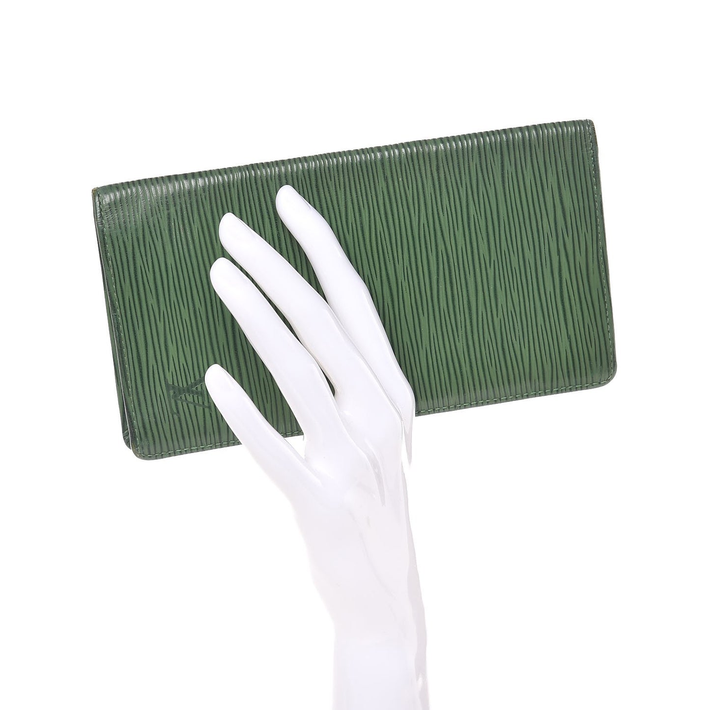 Epi Checkbook Organizer Wallet Green