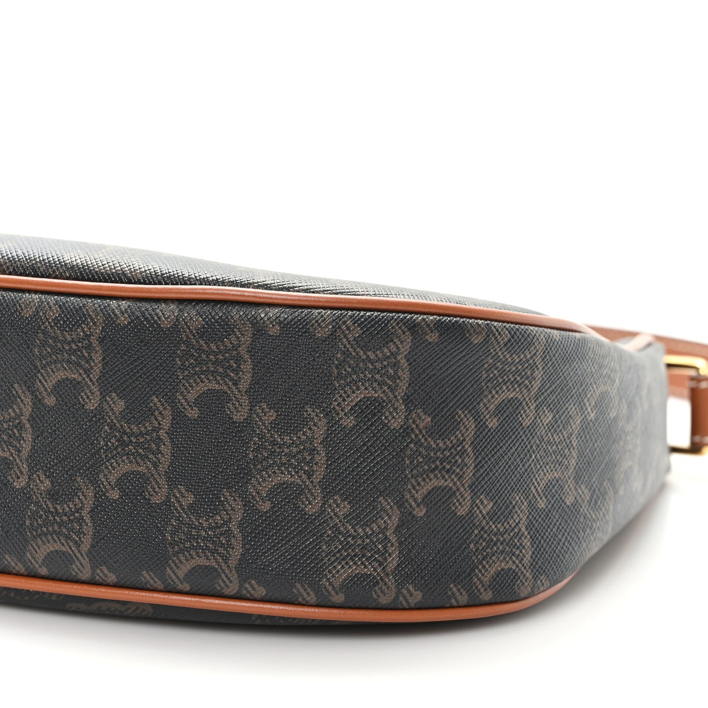 Triomphe Canvas Calfskin Ava Shoulder Bag Tan