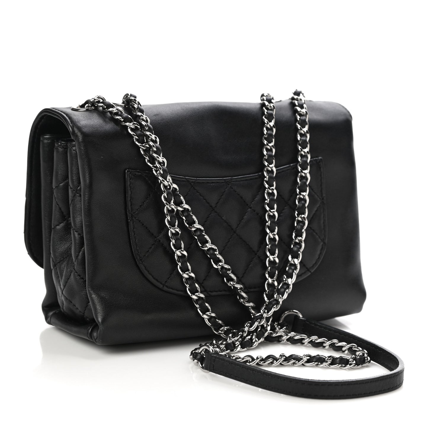 Calfskin Mini Tramezzo Flap Black