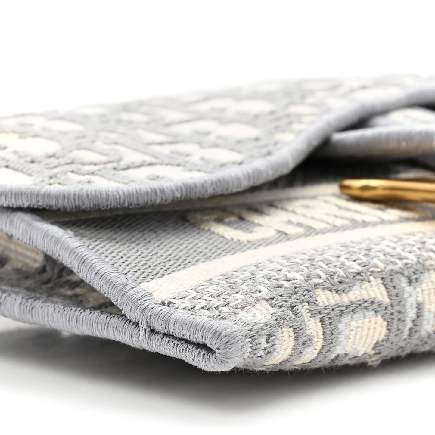 Oblique Slim Saddle Pouch Grey