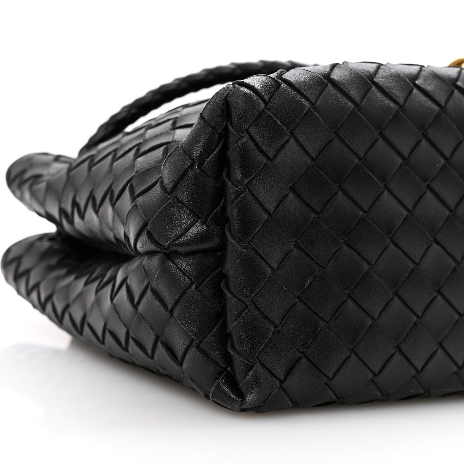 Bottega Veneta Nappa Intrecciato Medium Andiamo Shoulder Bag Black 8 of 9