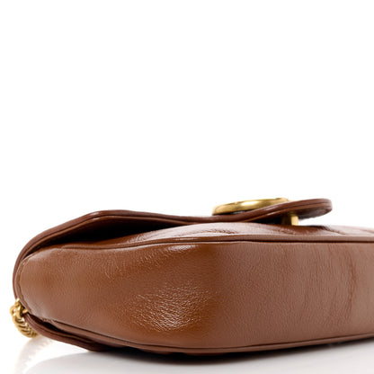 Gucci Calfskin Matelasse Diagonal Super Mini GG Marmont Shoulder Bag Cuir 9 of 11