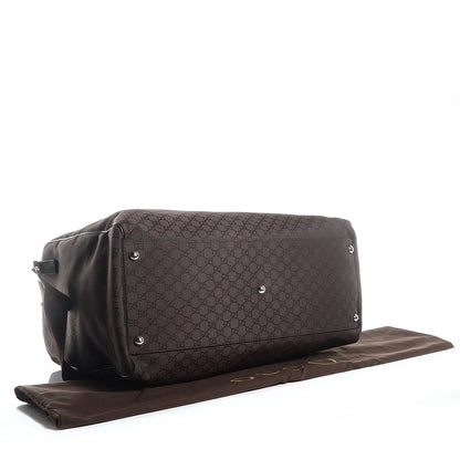 Gucci Nylon Monogram Large Carry On Duffle Dark Brown 4 of 7