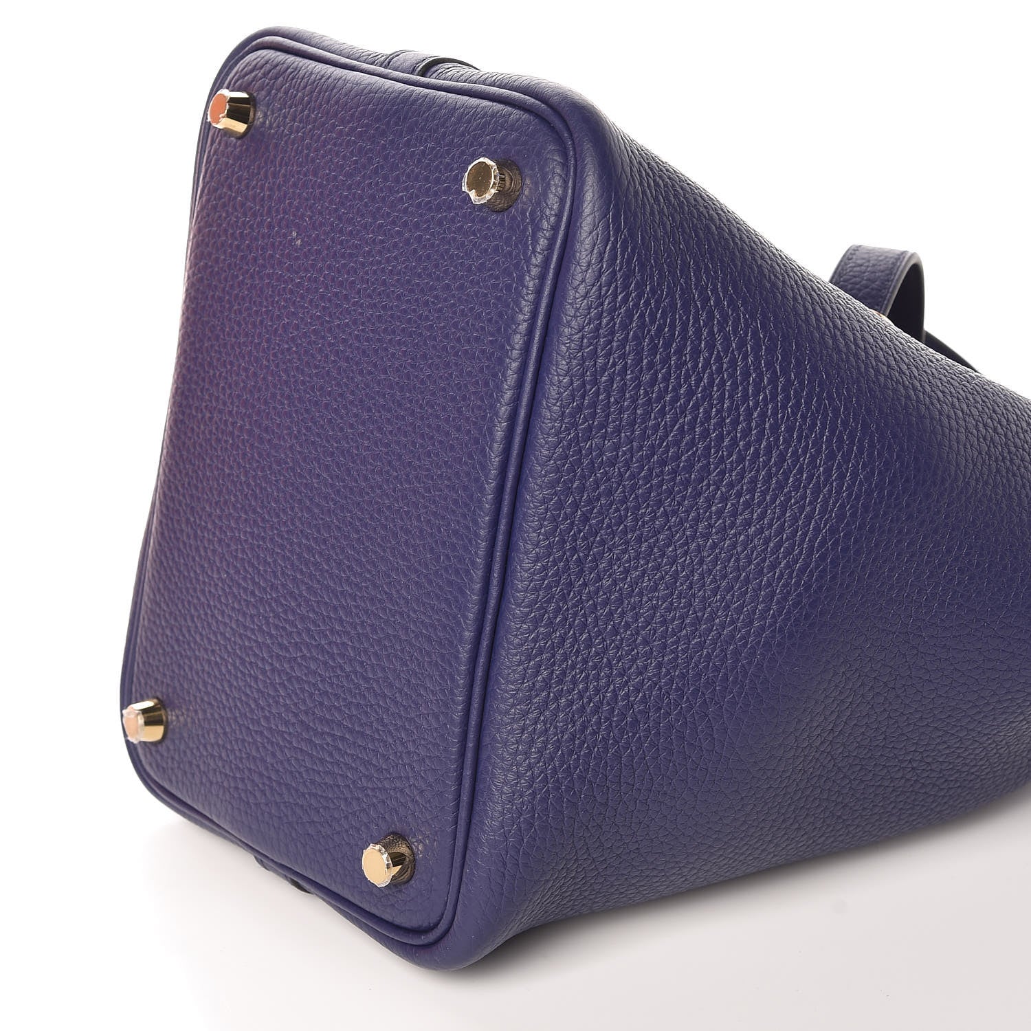 Hermes Taurillon Clemence Picotin Lock 18 PM Bleu Enrce 6 of 10