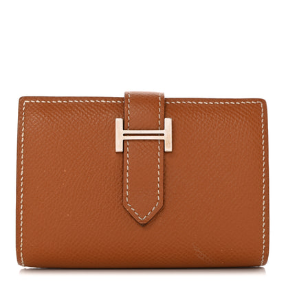 Hermes Epsom Mini Bearn Wallet Gold 1 of 13
