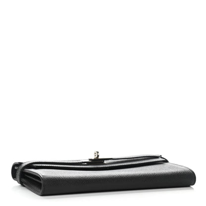 Hermes Epsom Kelly Longue Wallet Black 3 of 5