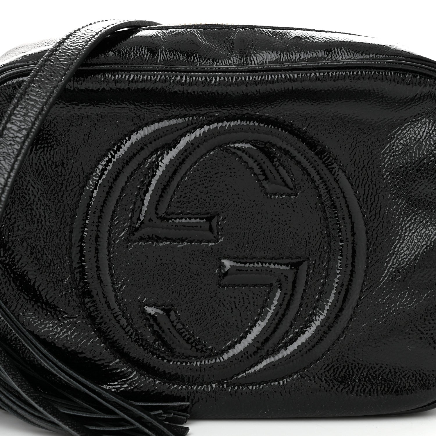 Gucci Soft Patent Small Soho Disco Bag Black 8 of 10