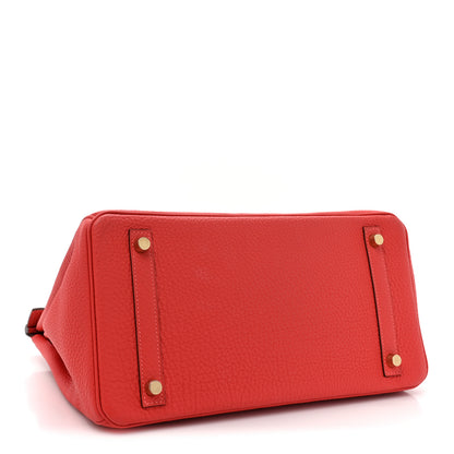Hermes Togo Birkin 30 Rouge Pivoine 4 of 10