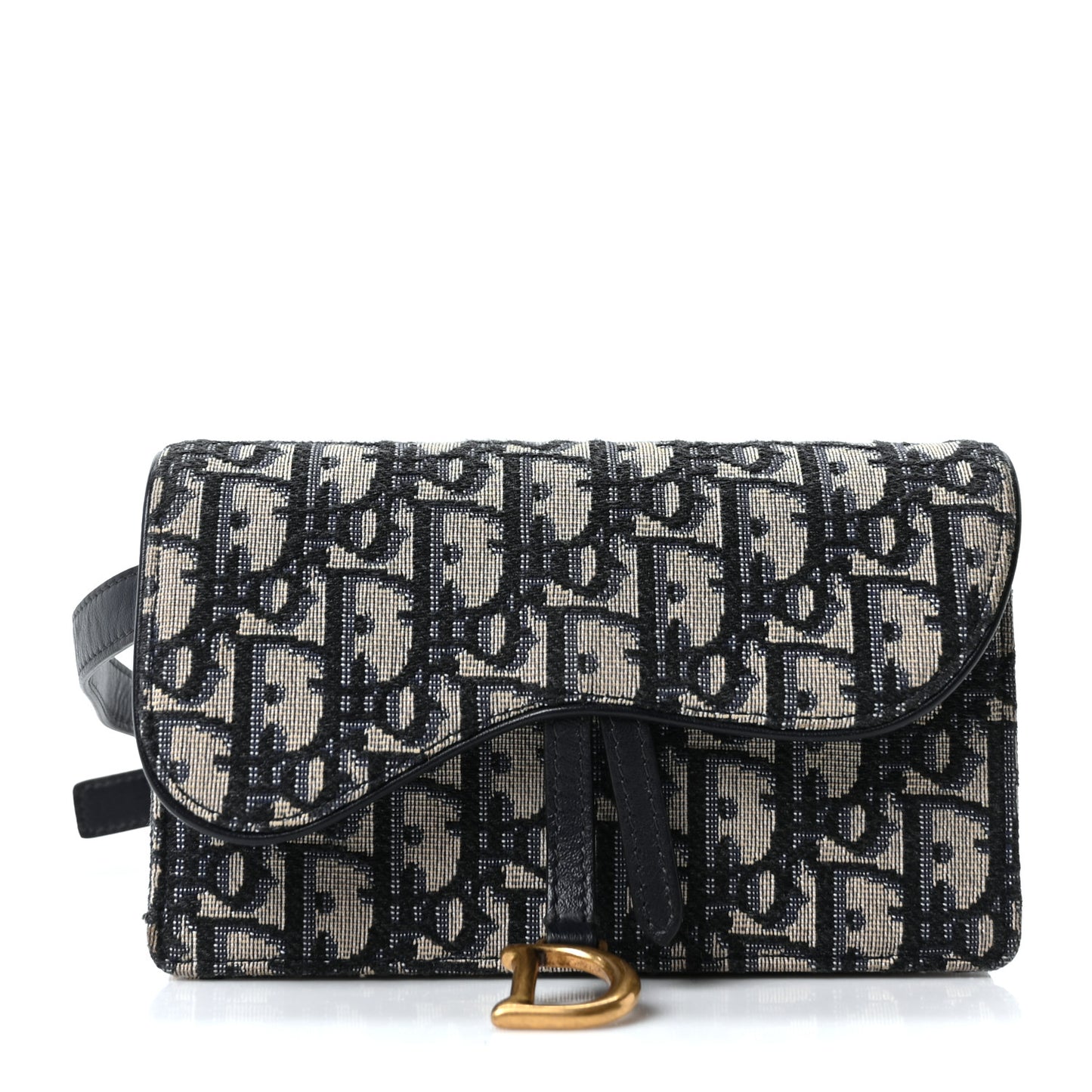 Oblique Saddle Belt Bag Blue