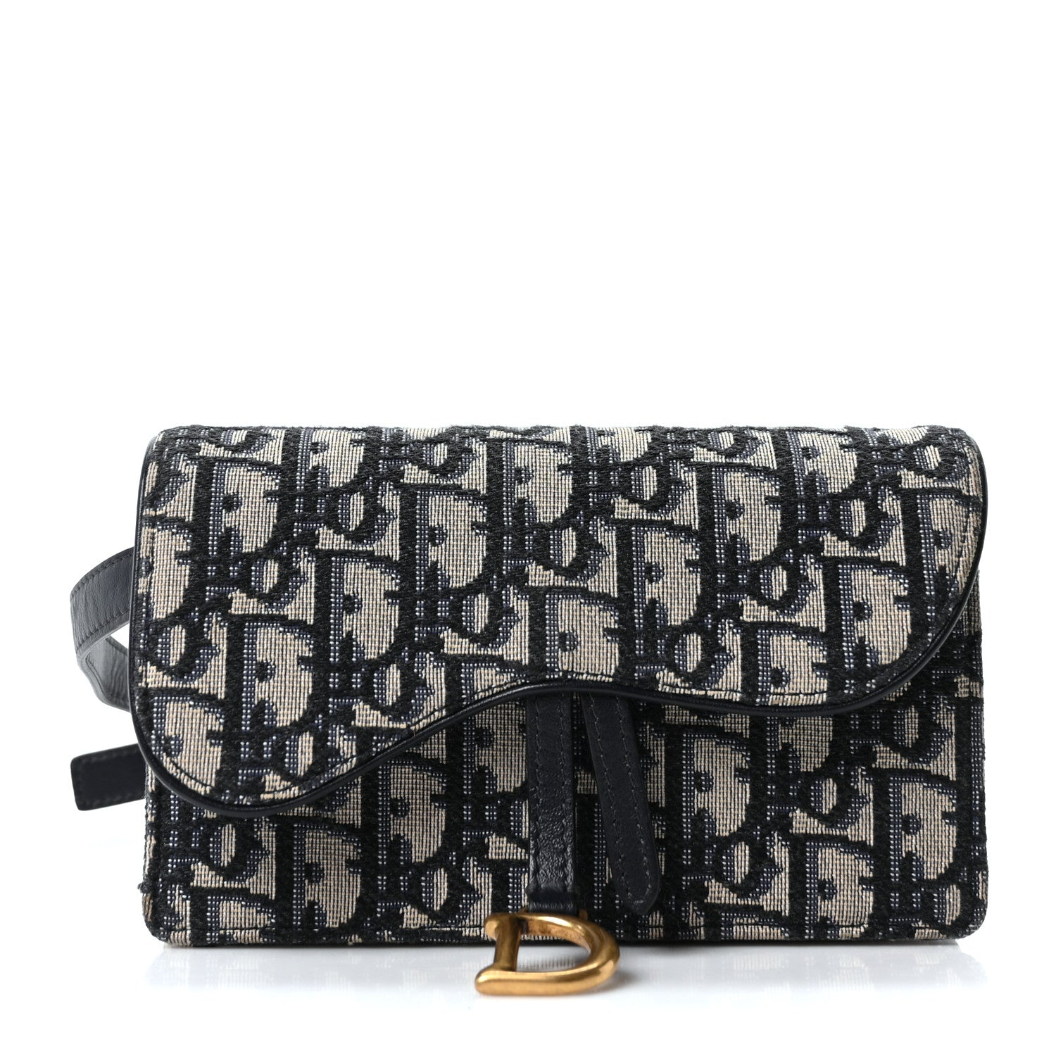 Christian Dior Oblique Saddle Belt Bag Blue 1 of 10