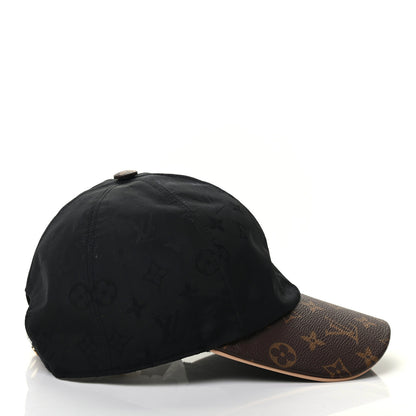 Louis Vuitton Polyester Silk Monogram LV Get Ready Cap M Black 4 of 8
