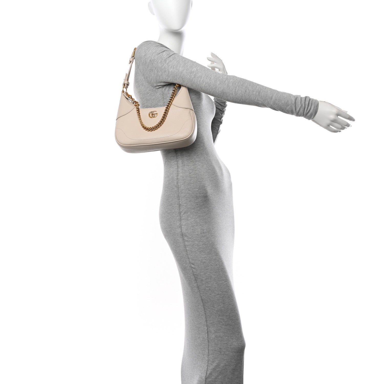 Gucci Goatskin Small Aphrodite Shoulder Bag Mystic White 2 of 11