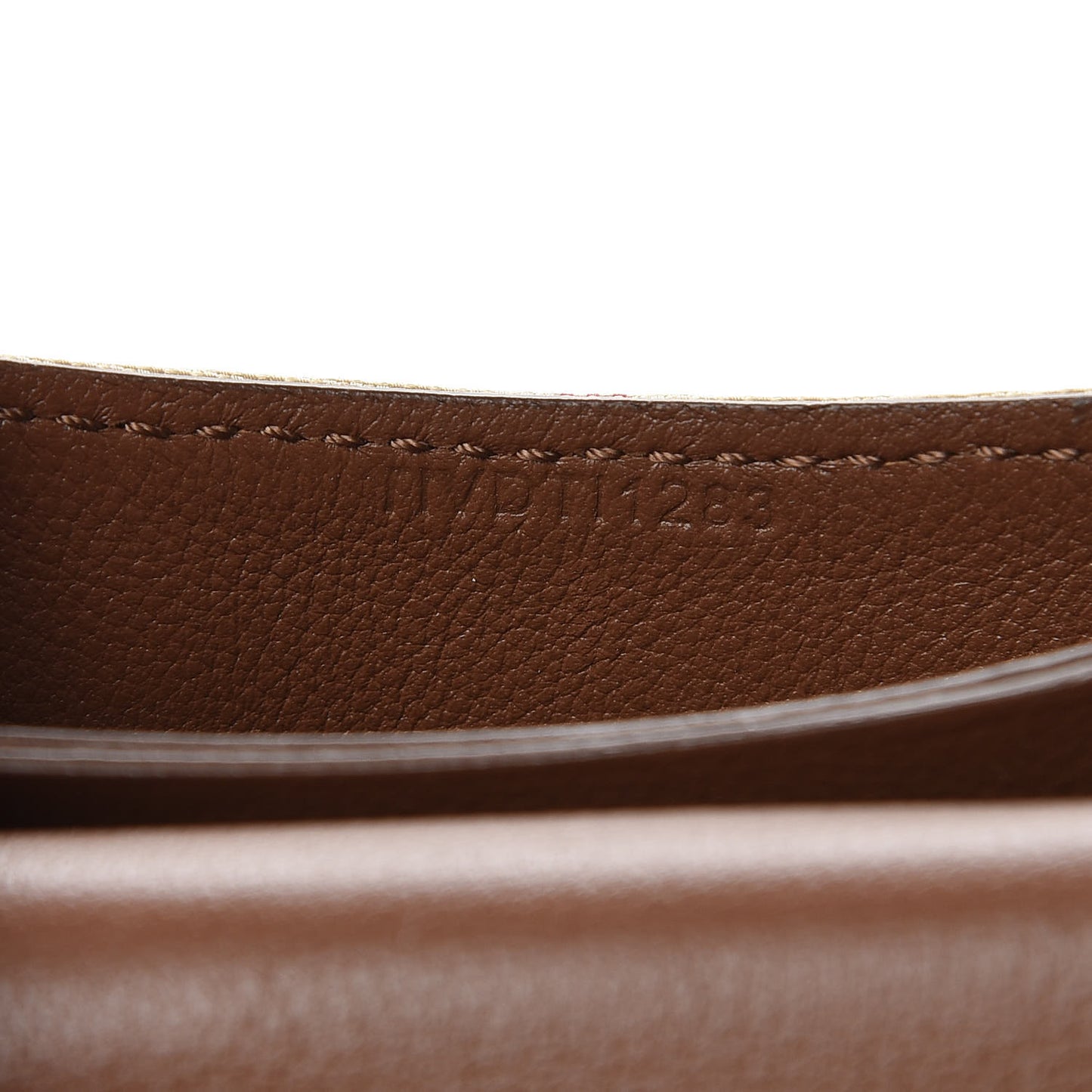 Calfskin Horseferry Check Chesam Card Case Tan