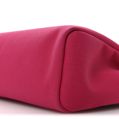 Hermes Toile Militaire Vache Hunter Laque Herbag Zip Retourne 31 PM Rose Mexico Rouge Piment 11 of 11